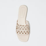 Simkhai - Mccall Laser Cut Leather Flat Slide