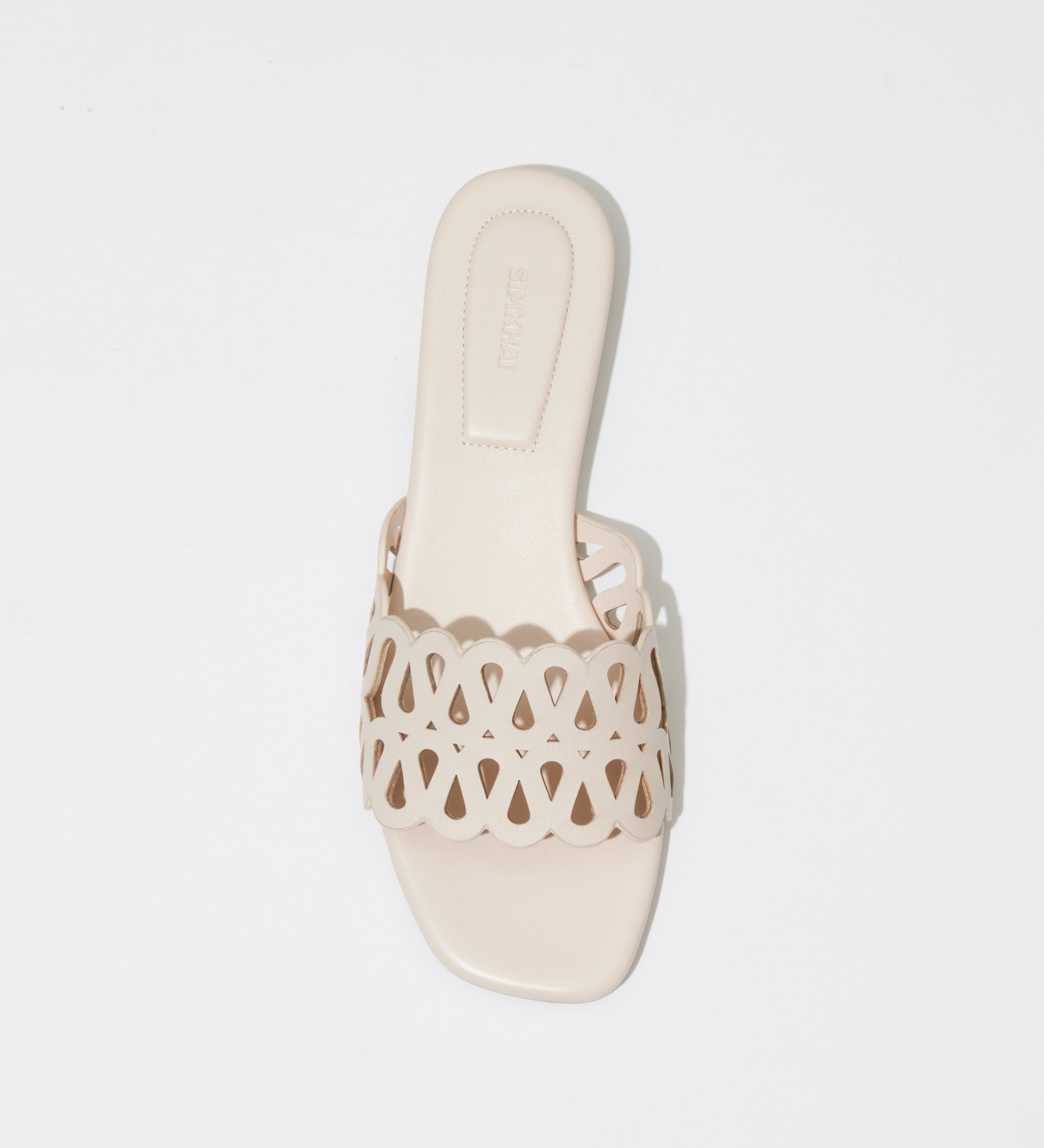 Simkhai - Mccall Laser Cut Leather Flat Slide