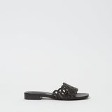 Simkhai - Mccall Laser Cut Leather Flat Slide