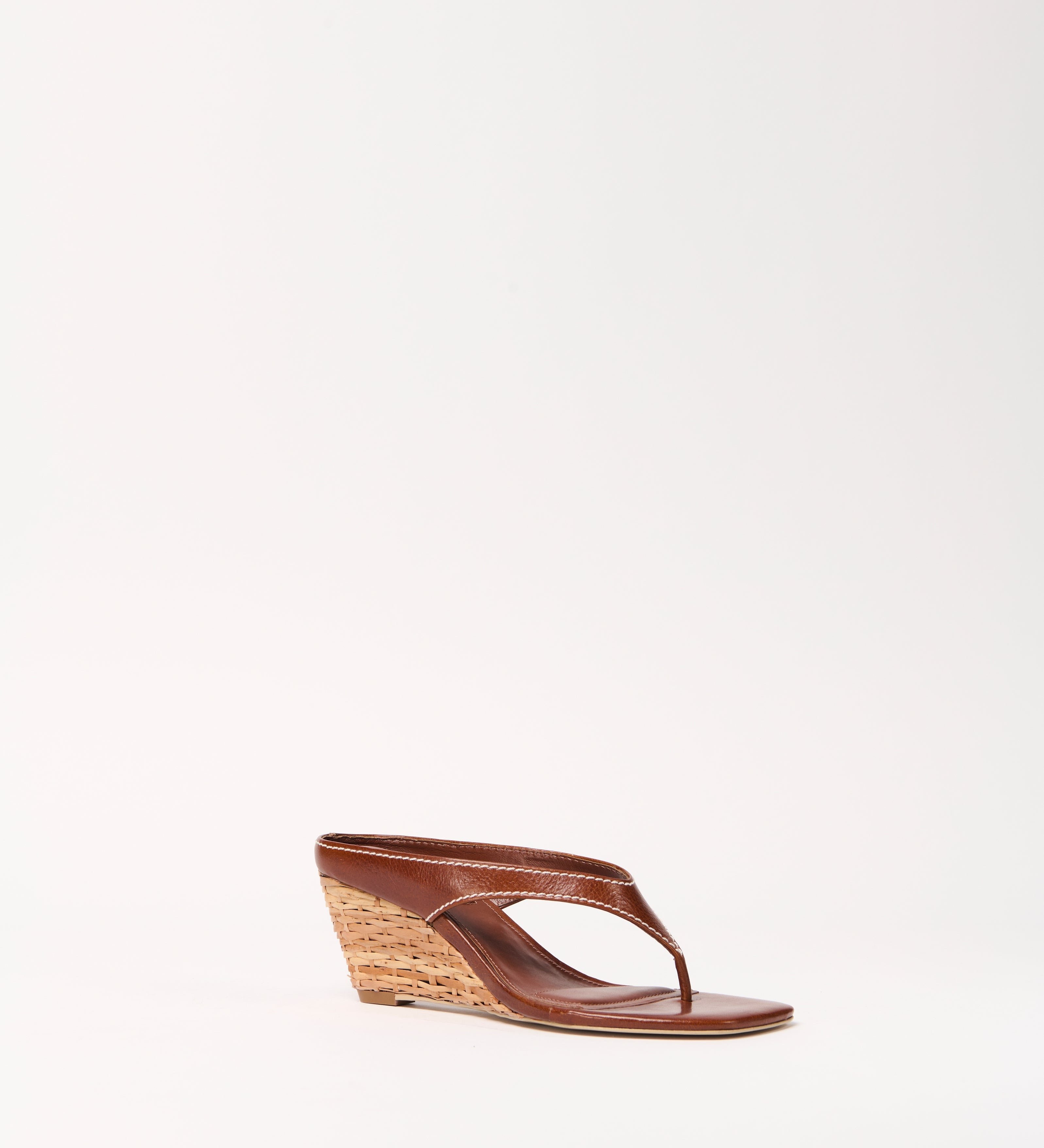 Simkhai - Hazel Leather Thong Wedge