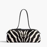Khaite - Simona Shoulder Bag in Zebra Print Haircalf