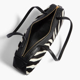 Khaite - Simona Shoulder Bag in Zebra Print Haircalf
