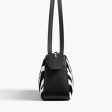 Khaite - Simona Shoulder Bag in Zebra Print Haircalf