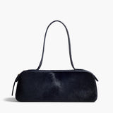 Khaite - Simona Shoulder Bag in Midnight Haircalf