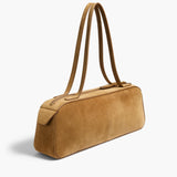 Khaite - Simona Shoulder Bag in Mud Suede