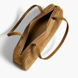 Khaite - Simona Shoulder Bag in Mud Suede
