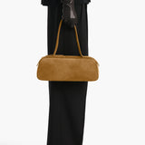 Khaite - Simona Shoulder Bag in Mud Suede