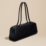The Simona Shoulder Bag in Black Leather