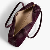 Khaite - Simona Shoulder Bag in Eggplant Haircalf