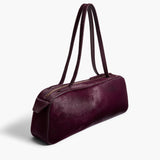 Khaite - Simona Shoulder Bag in Eggplant Haircalf