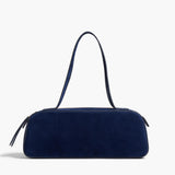 Khaite - Simona Shoulder Bag in Midnight Suede