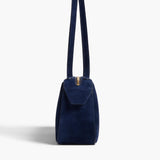 Khaite - Simona Shoulder Bag in Midnight Suede