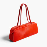 Khaite - Simona Shoulder Bag in Persimmon Haircalf