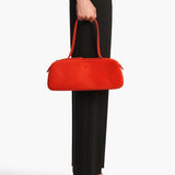 Khaite - Simona Shoulder Bag in Persimmon Haircalf