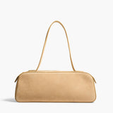 Khaite - Simona Shoulder Bag in Wheat Suede