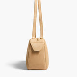 Khaite - Simona Shoulder Bag in Wheat Suede
