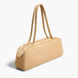 Khaite - Simona Shoulder Bag in Wheat Suede