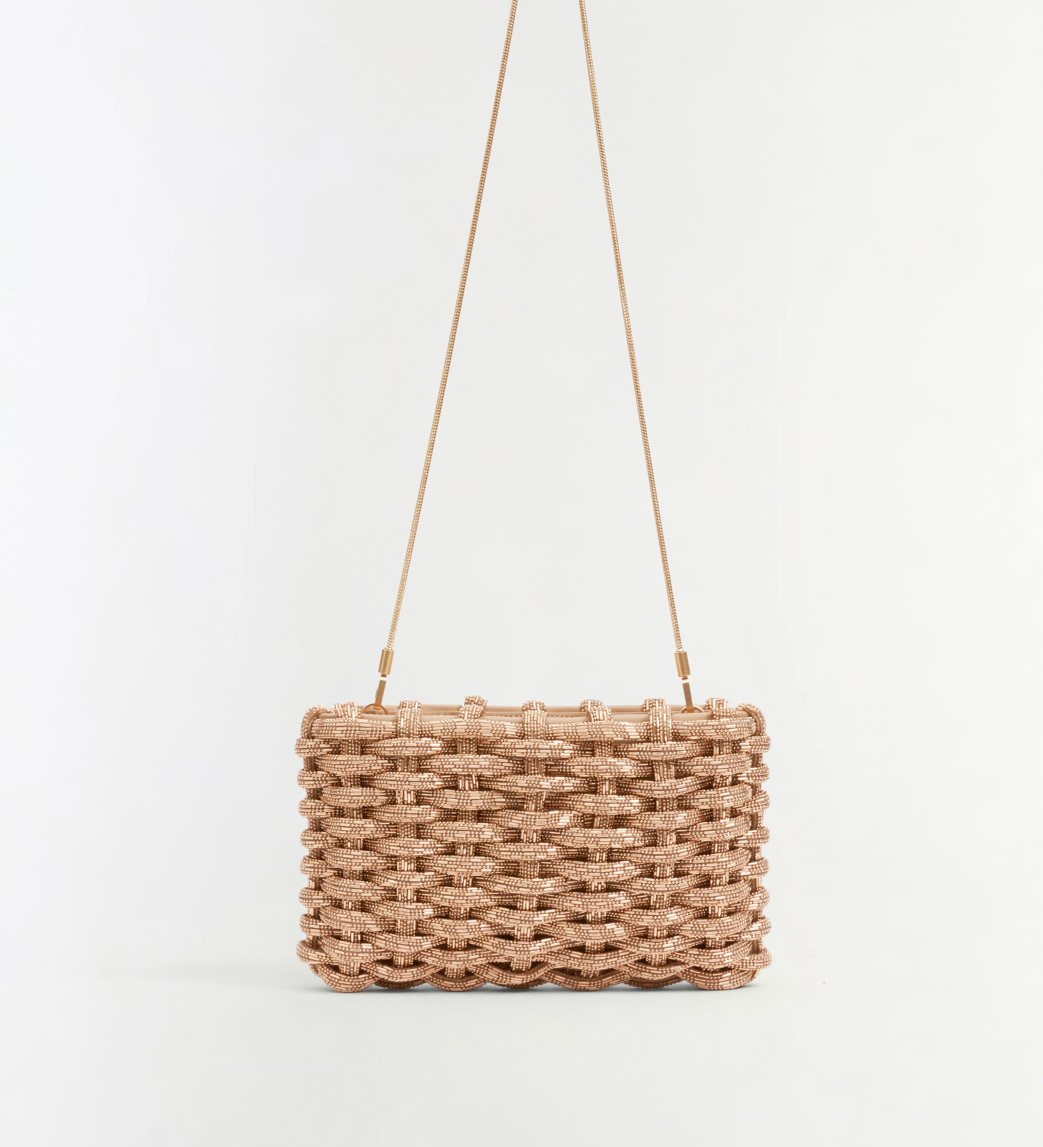 Simkhai - Morgan Woven Rhinestone Clutch