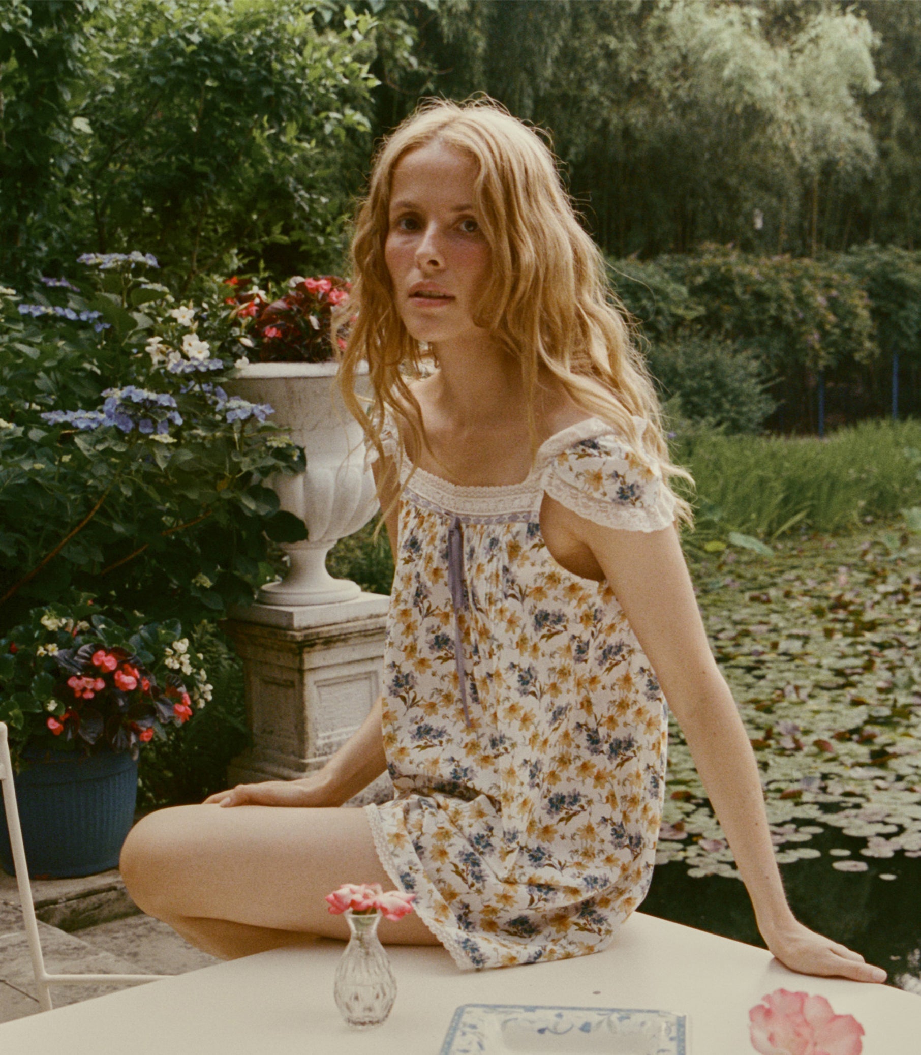DOEN - SIRONA DRESS - - NARCISSUS BLOOM
