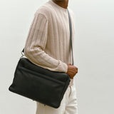 Métier - Wanderer Slim Briefcase Buffalo Black