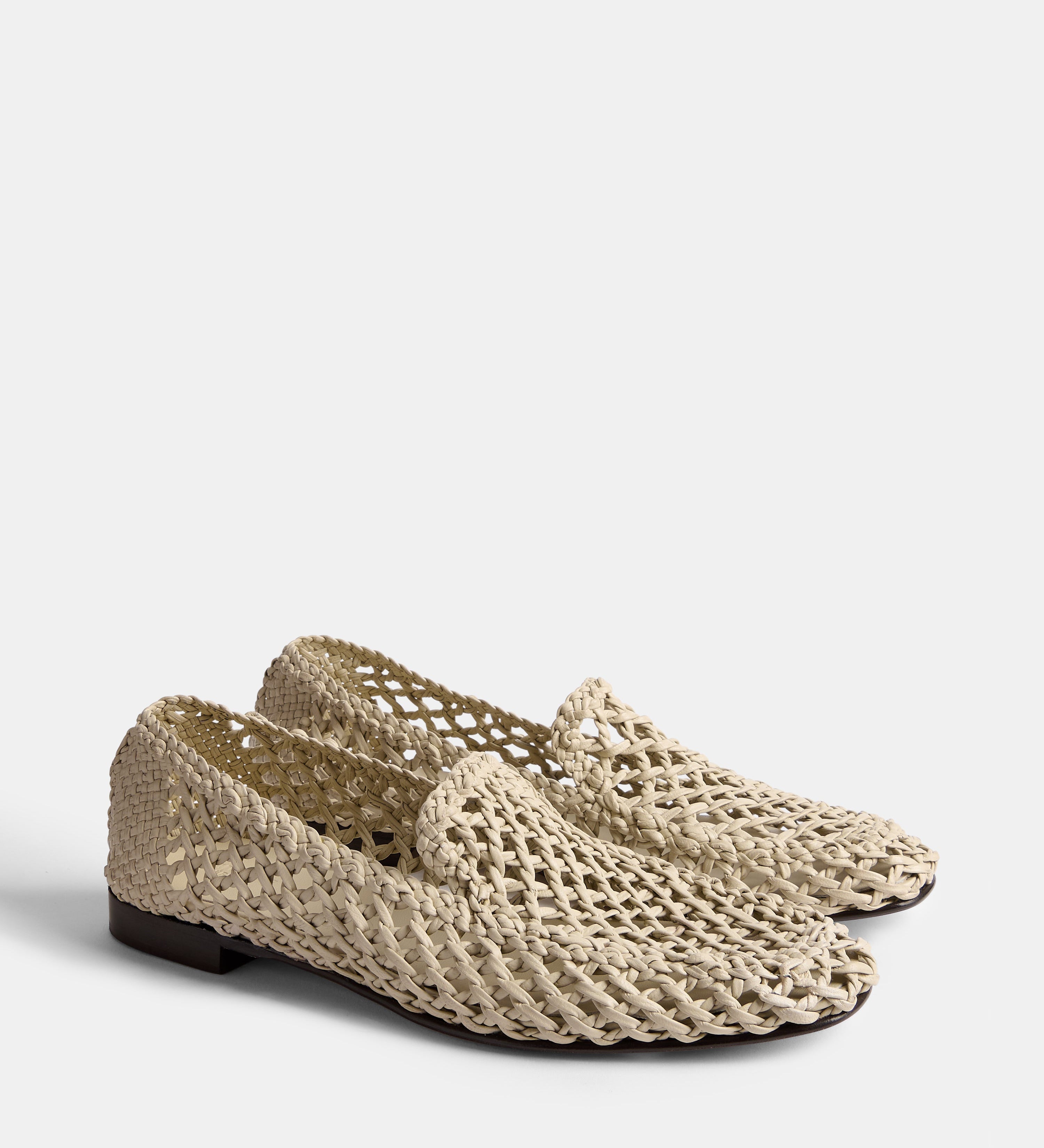Le Monde Beryl - Soft Loafer Knotted / Ecru Leather