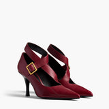 Khaite - Sloan Pump in Oxblood Leather