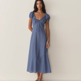 DÔEN - SOFIA DRESS -- CASSIS CHECK