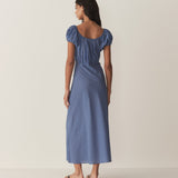 DÔEN - SOFIA DRESS -- CASSIS CHECK