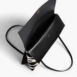 Khaite - Soft Blake Shoulder Bag in Zebra Print Haircalf and Black Suede