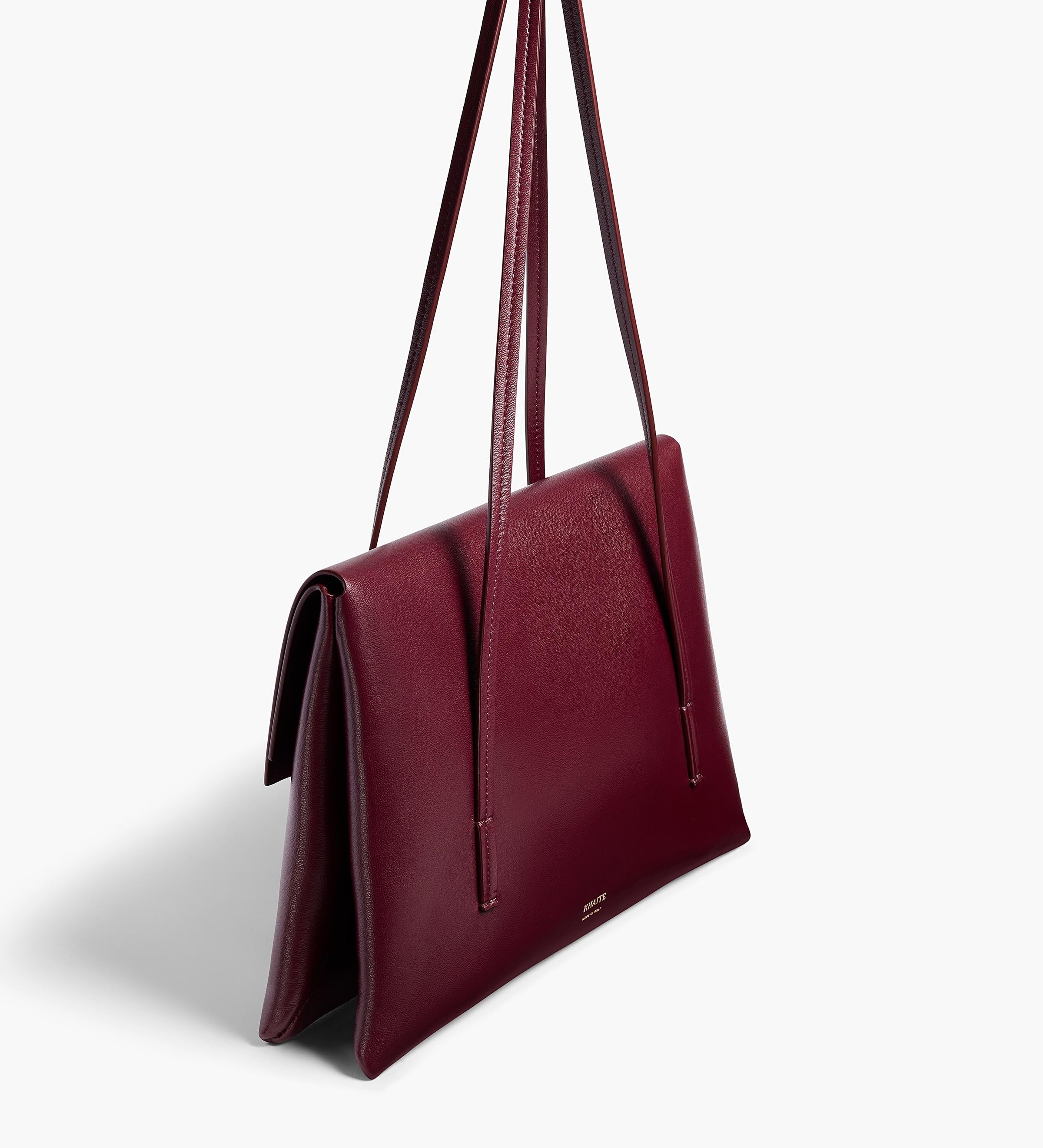 Khaite - Soft Blake Shoulder Bag in Bordeaux