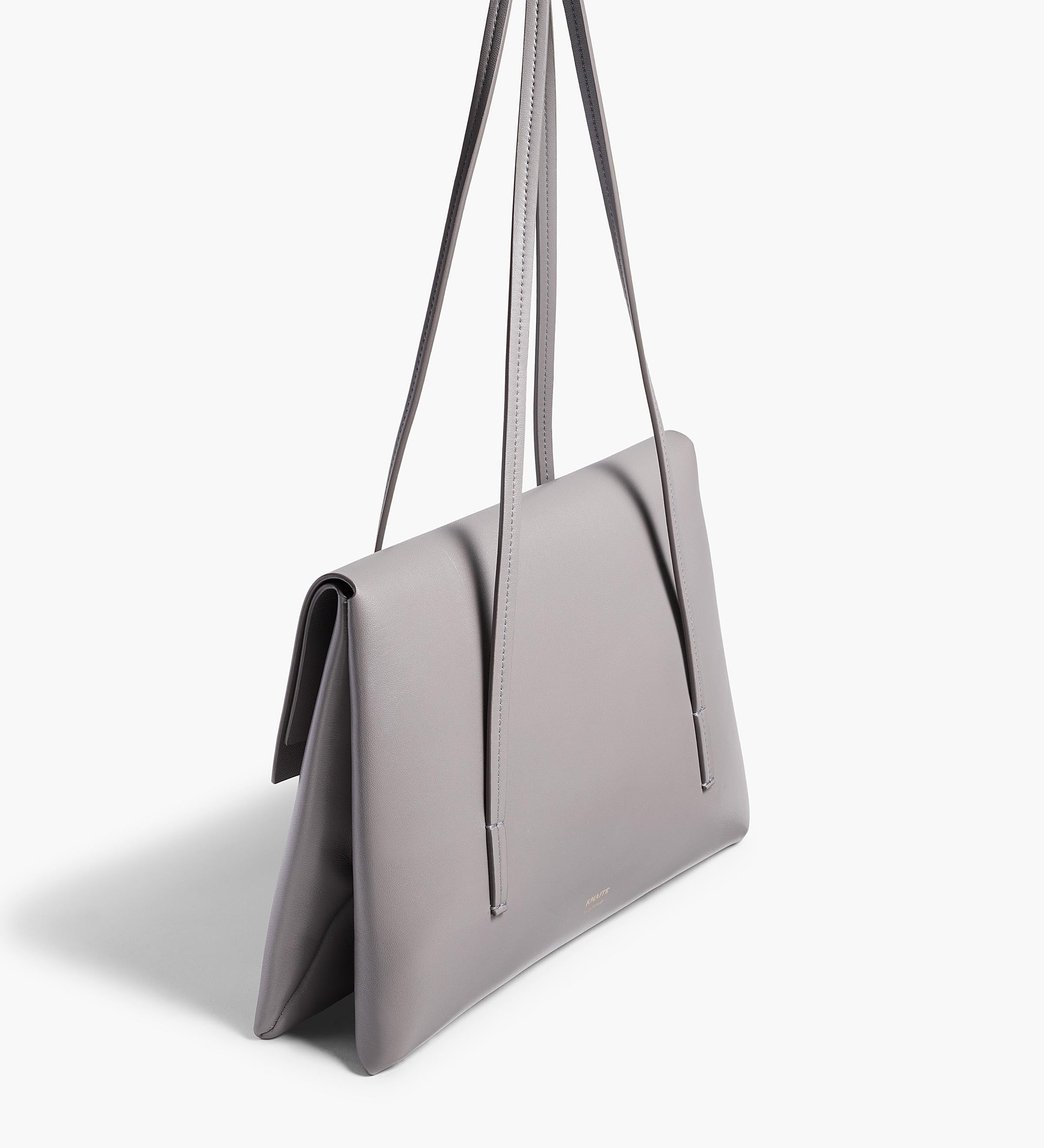Khaite - Soft Blake Shoulder Bag in Dark Haze