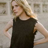 DÔEN - SOIRÉE TUNIC TOP -- BLACK