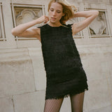 DÔEN - SOIRÉE TUNIC TOP -- BLACK