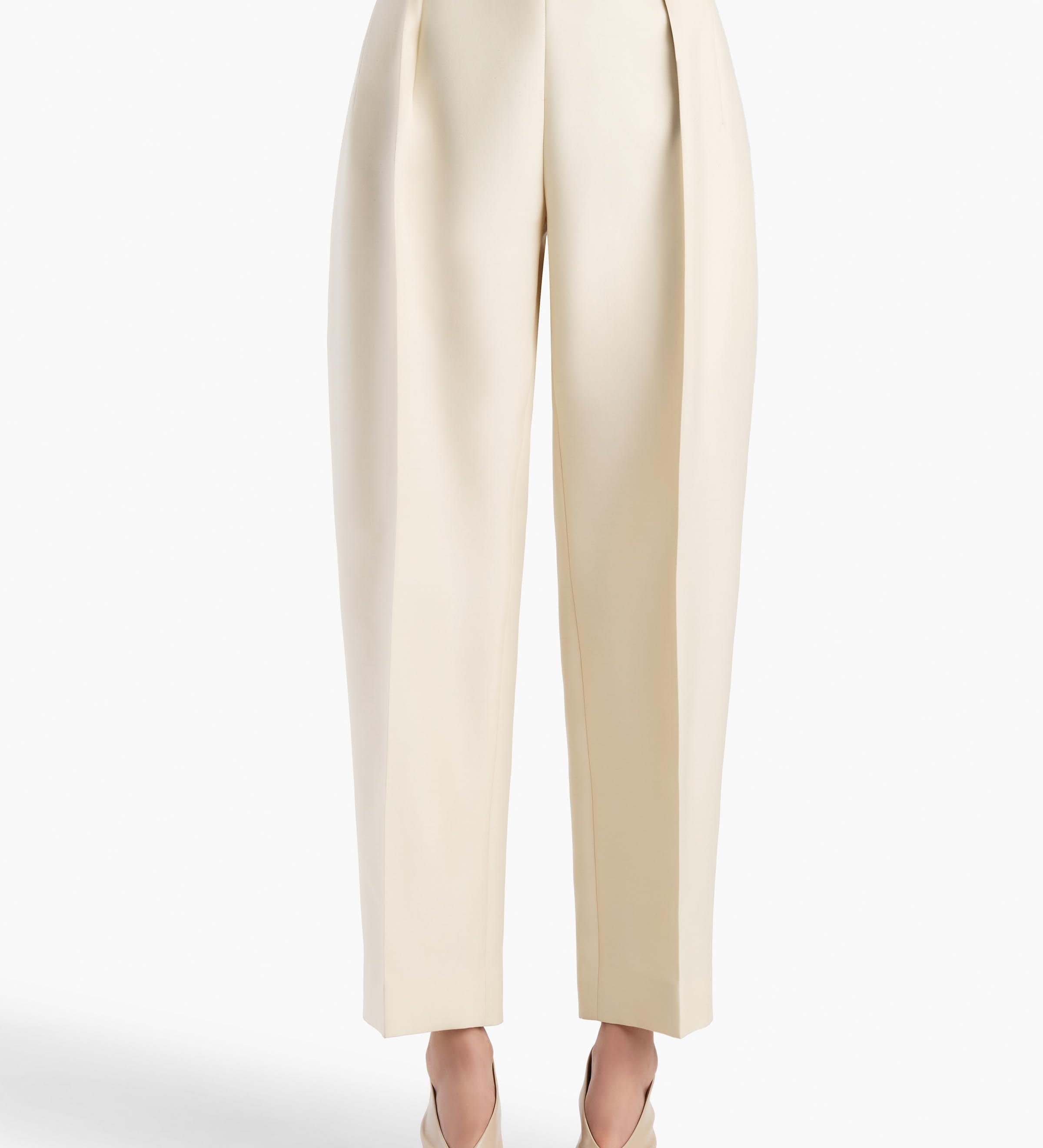 Khaite - Somera Pant in Ivory Glow