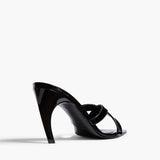 Khaite - Sophie Sandal in Black Patent Leather