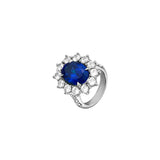 Dorsey - SPENCER, LAB BLUE SAPPHIRE RING, SILVER