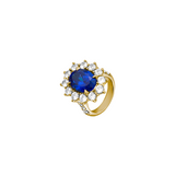 Dorsey - SPENCER, LAB BLUE SAPPHIRE RING, GOLD