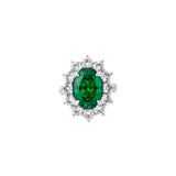 Dorsey - SPENCER, LAB EMERALD RING, SILVER