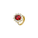 Dorsey - SPENCER, LAB RED SAPPHIRE RING, GOLD
