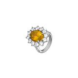 Dorsey - SPENCER, LAB YELLOW SAPPHIRE RING, SILVER