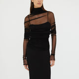 Christopher Esber - Christo Sheer Wrap Long Sleeve Dress