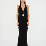 Christopher Esber - Lavalliere Draped Jersey Halter Sleeve Dress