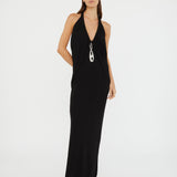 Christopher Esber - Lavalliere Draped Jersey Halter Sleeve Dress