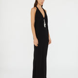 Christopher Esber - Lavalliere Draped Jersey Halter Sleeve Dress
