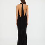 Christopher Esber - Lavalliere Draped Jersey Halter Sleeve Dress
