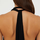 Christopher Esber - Lavalliere Draped Jersey Halter Sleeve Dress