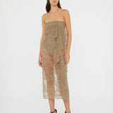 Christopher Esber - Floating Lace Strapless Dress