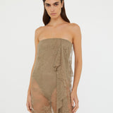 Christopher Esber - Floating Lace Strapless Dress