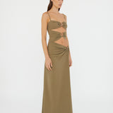 Christopher Esber - Ruched Orbit Split Dress