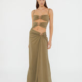 Christopher Esber - Ruched Orbit Split Dress